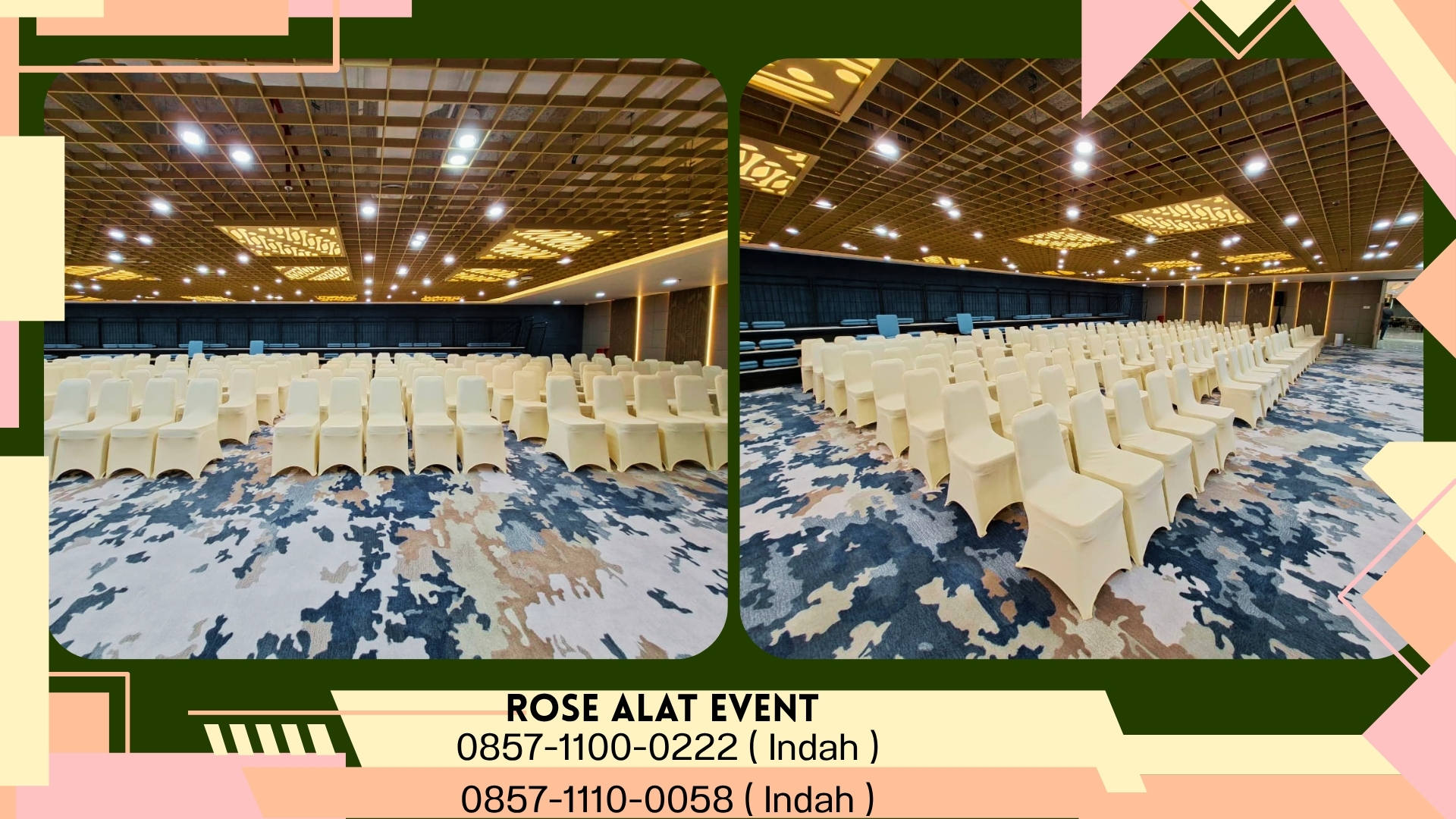 Sewa Kursi Susun Stainless Cover Rumbai Bekasi 