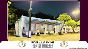 Sewa Tenda Plafon Biru Putih Jakpus
