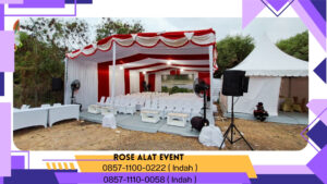 Sewa Tenda Roder Dekorasi Merah Putih Cikarang Bekasi