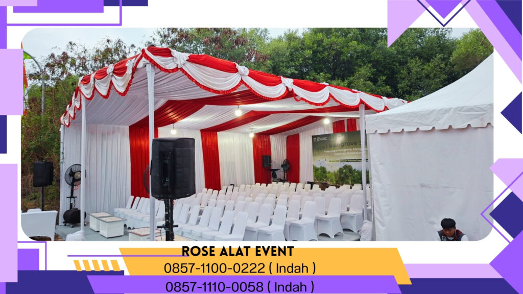 Sewa Tenda Roder Dekorasi Merah Putih Cikarang Bekasi