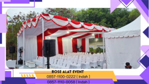 Sewa Tenda Roder Dekorasi Merah Putih Cikarang Bekasi