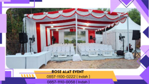 Sewa Tenda Roder Dekorasi Merah Putih Cikarang Bekasi