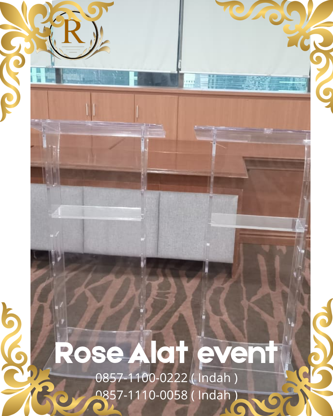 Rental Podium Acrylic Kota Cikarang 