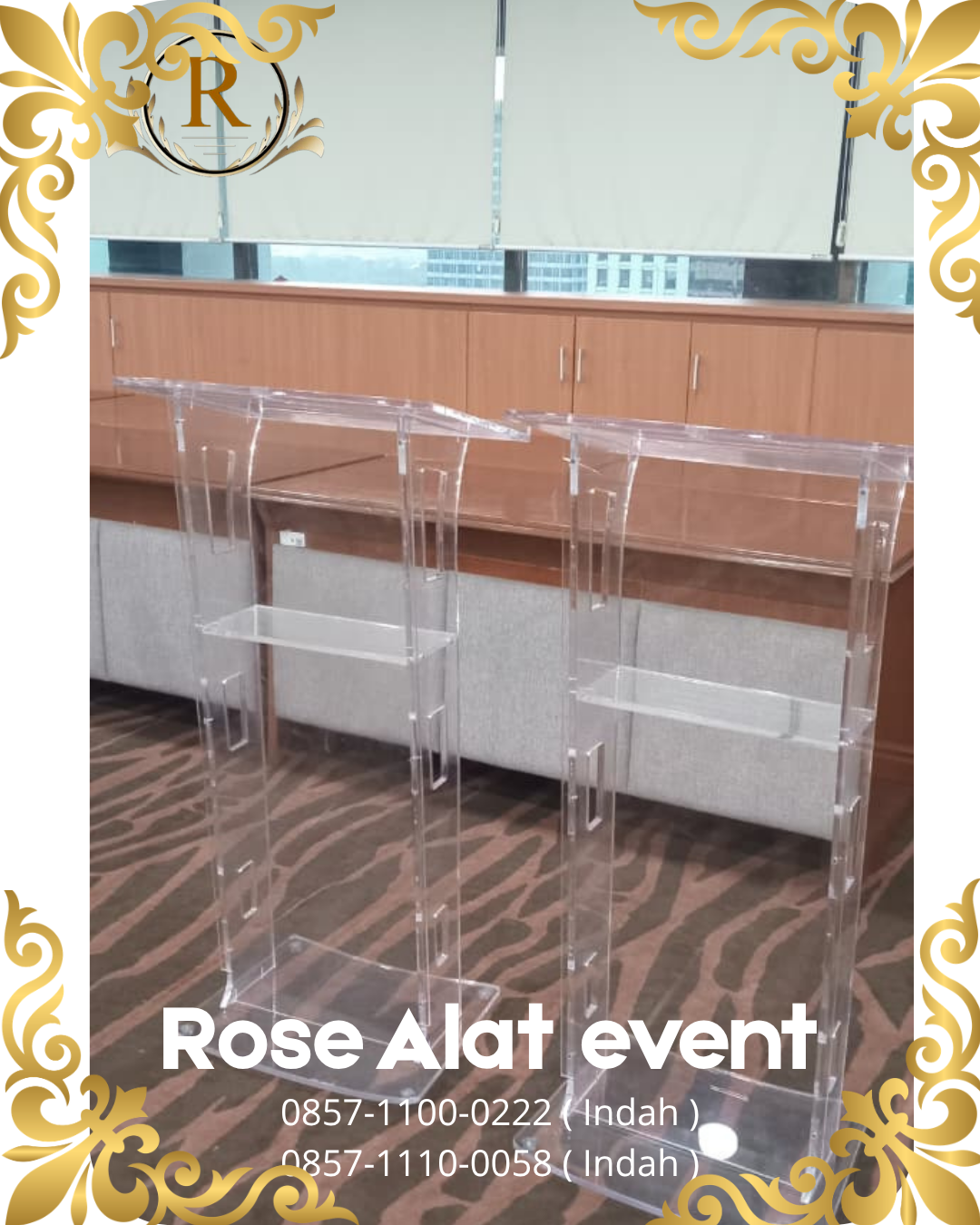 Rental Podium Acrylic Kota Cikarang 