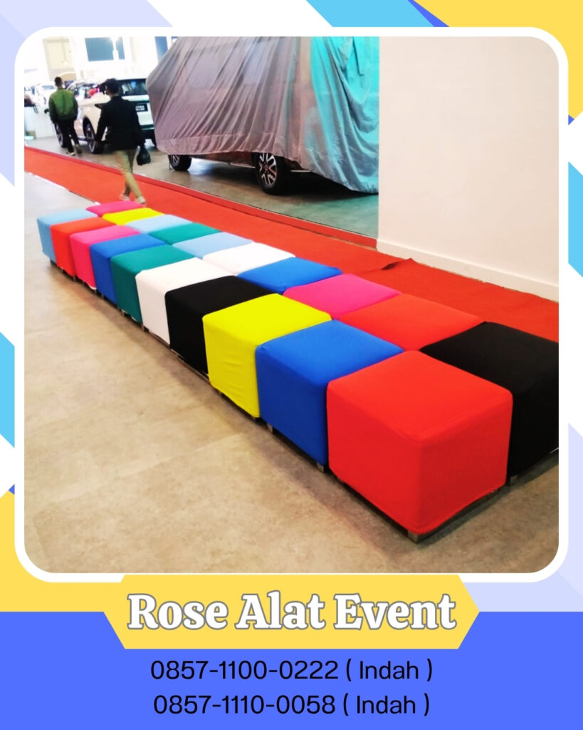 Sewa Puff Kotak Warna-warni Grandwisata Bekasi