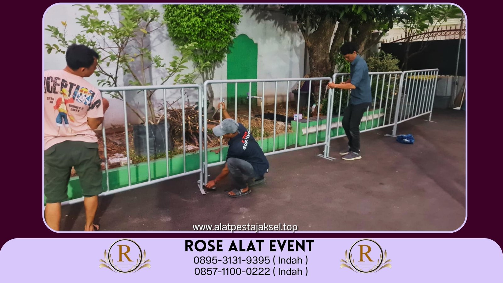 Sewa Barikade Atau Rowing Bekasi