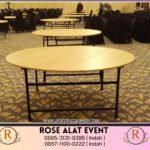 Sewa Round Table HPL Polos Bekasi ( 0895-3131-9395 )