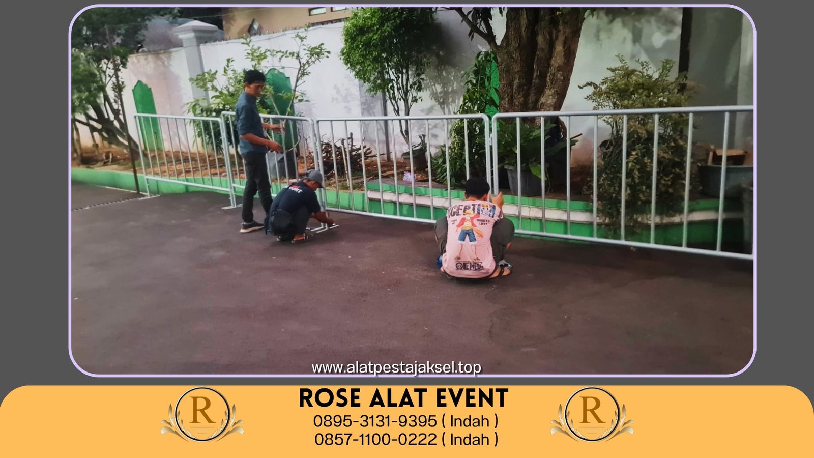 Sewa Rowing Barikade Pembatas Jakarta