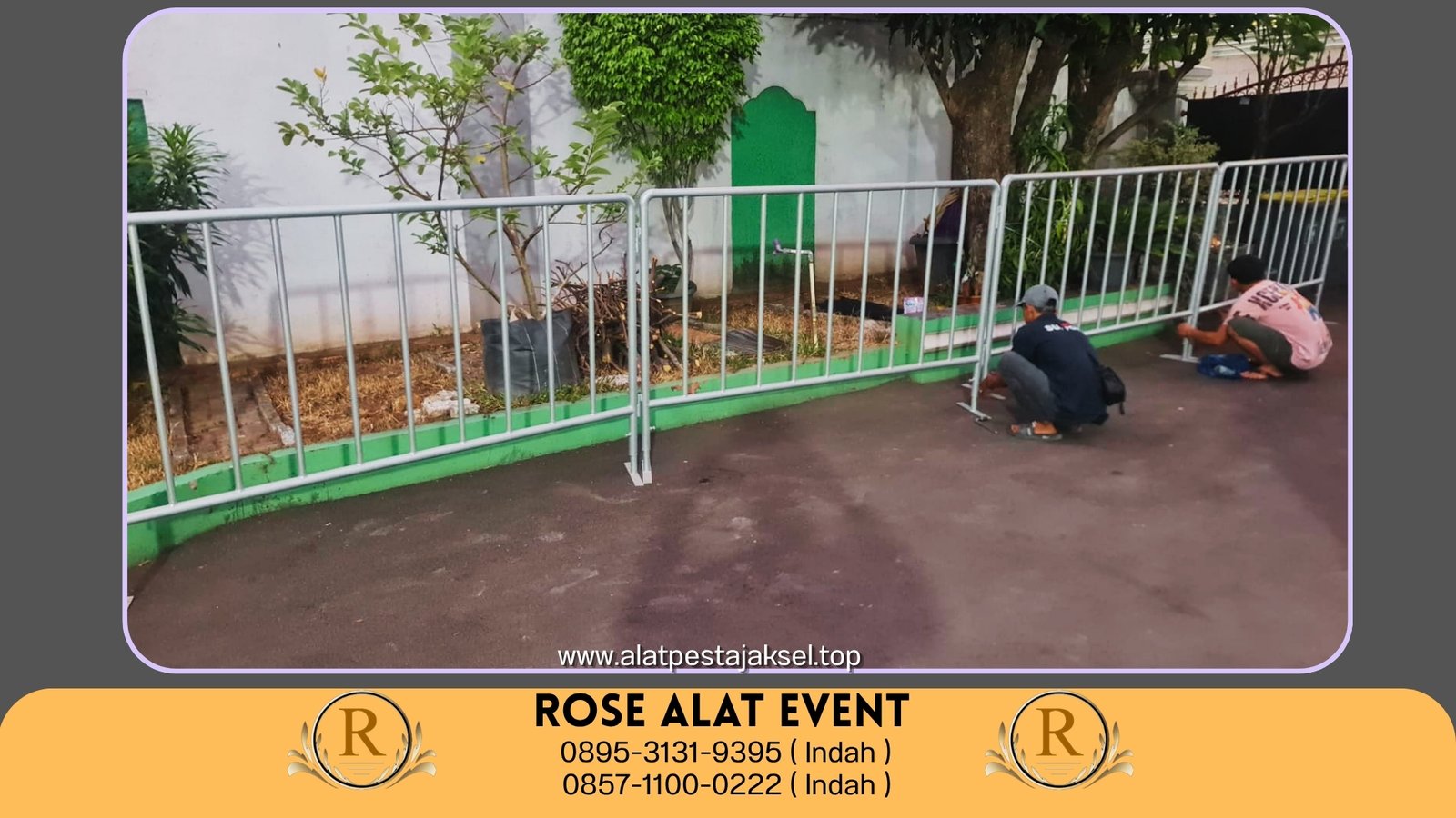 Sewa Rowing Barikade Pembatas Jakarta