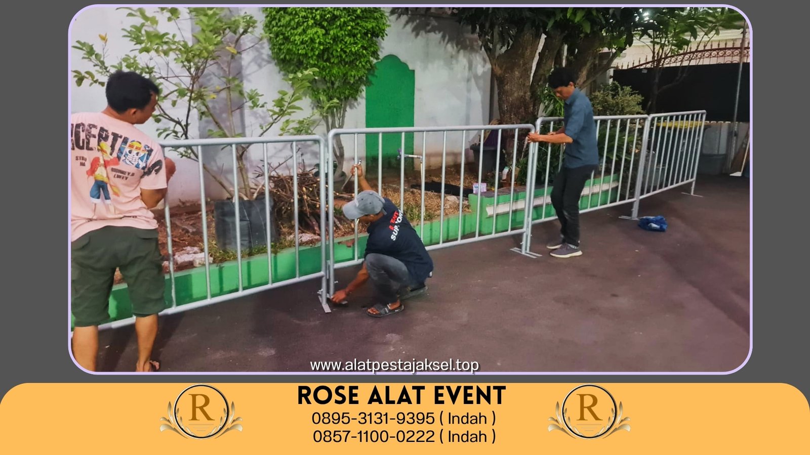 Sewa Rowing Barikade Pembatas Jakarta