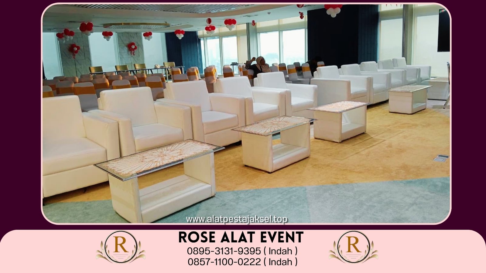 Sewa Sofa Putih Bekasi